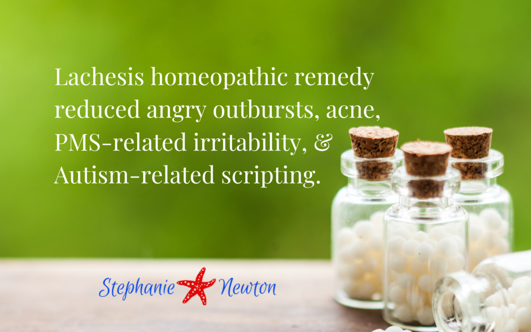 Homeopathy Case Study: Lachesis for Anger, OCD, Autism, Acne & PMS